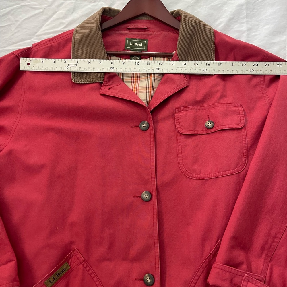 L.L. Bean Women's Barn Jacket with Corduroy Collar - Picture 7 of 12